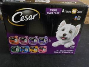 lot 82 image: Case of 40 Trays Cesar Dog food...