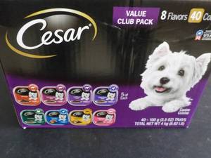 lot 83 image: Case of 40 Trays Cesar Dog food...