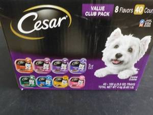 lot 84 image: Case of 40 Trays Cesar Dog food...
