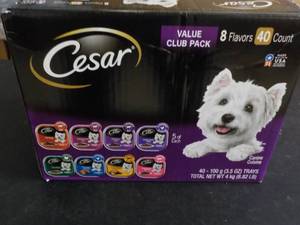 lot 85 image: Case of 40 Trays Cesar Dog food...