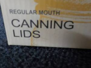 lot 118 image: Box of 168 Regular Size Canning Lid...