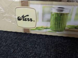lot 122 image: Case of 12 Kerr Jars and Lids...