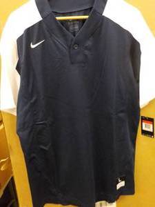 lot 139 image: 6 NIKE Navy Blue with White Sleeves...