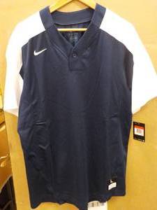 lot 143 image: 6 NIKE Navy Blue with White Sleeves...