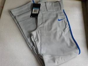 lot 145 image: 7 NIKE Grey with Royal Blue Stripes...