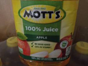 lot 205 image: Case of 8 - 64 oz Bottles Motts Ap...