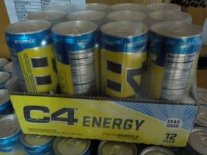 lot 207 image: Case of 12 - 12 oz Cans C4 EnergyZe...