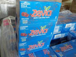 lot 235 image: 3 - 8 Packs Zevia Zero Calorie Cher...