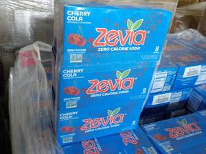 lot 236 image: 3 - 8 Packs Zevia Zero Calorie Cher...