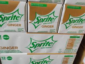 lot 241 image: 4 - 12 packs Sprite Ginger Zero Sug...