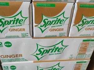 lot 242 image: 4 - 12 packs Sprite Ginger Zero Sug...