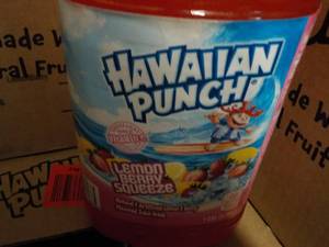 lot 255 image: Case of 4 Gallon Jugs Hawaiian Punc...