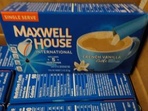 lot 257 image: Case of 8 Boxes Maxwell House Frenc...