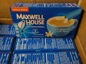 lot 258 image: Case of 8 Boxes Maxwell House Frenc...
