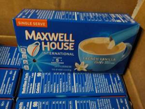 lot 259 image: Case of 8 Boxes Maxwell House Frenc...