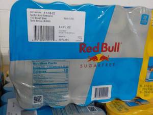lot 261 image: 24 Pack Red Bull Sugar Free...