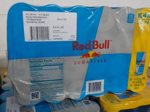 lot 262 image: 24 Pack Red Bull Sugar Free...