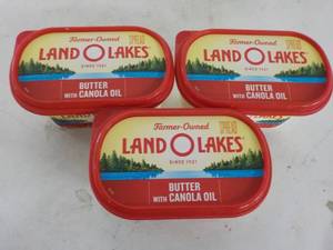 lot 270 image: 3 - 24 oz Tubs Land O Lakes Butter ...