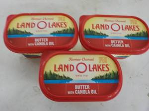 lot 271 image: 3 - 24 oz Tubs Land O Lakes Butter ...