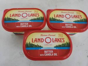 lot 272 image: 3 - 24 oz Tubs Land O Lakes Butter ...