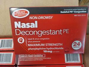 lot 296 image: Case of 12 Boxes Right Remedies Nas...