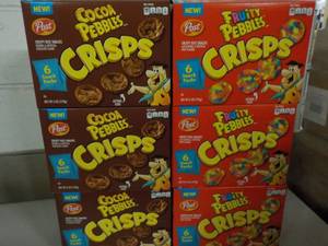 lot 342 image: 6 boxes Post Fruity Pebbles Crisps ...