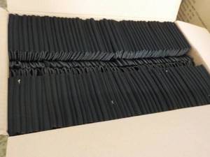 lot 347 image: Box of 100 Black Collapsible Koozie...