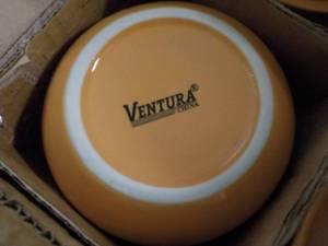 lot 350 image: Case of 24 Ventura Peach Ceramic So...