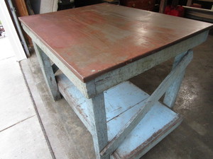 Recovered Wood High Top Table