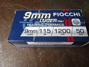 Fiocchi 9mm Luger Ammo