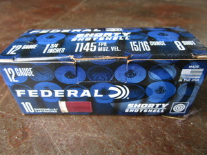 Federal Shorty Shell 12ga Ammo