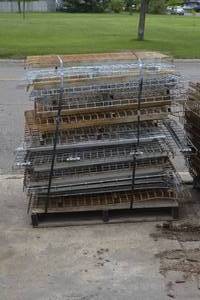 Pallet of wire decking as shown