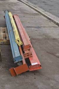 Qty (8) Teardrop cross beams misc. length, width and condition