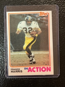 lot 10 image: 1982 Topps Franco Harris Card #212