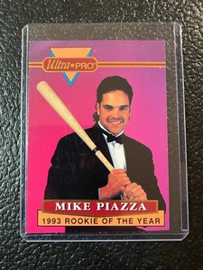 lot 12 image: 1994 Rembrandt Ultra Pro Mike Piazza Card #1
