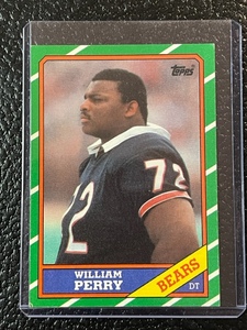 lot 1 image: 1986 Topps William Refrigerator Perry Rookie Card #20