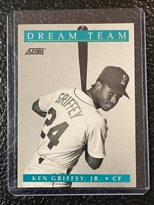 lot 3 image: 1991 Score Ken Griffey Jr Dream Team Card #12