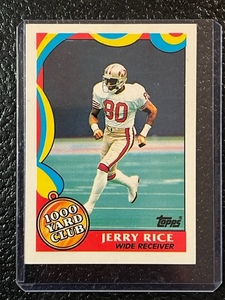 lot 4 image: 1988 Topps Jerry Rice 1000 Yard Club Card #5