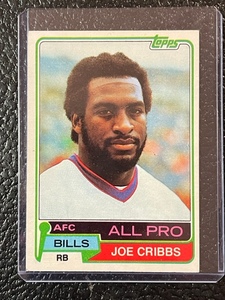lot 5 image: 1981 Topps Joe Cribbs Rookie Card #360