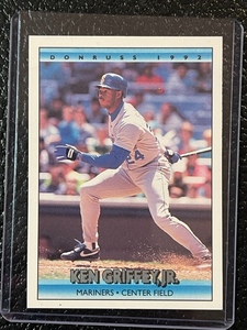 lot 18 image: 1992 Donruss Ken Griffey Jr Card #165