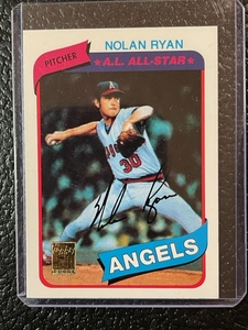 lot 36 image: 1980 Topps Nolan Ryan Card #580
