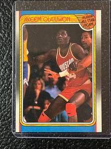 lot 68 image: 1988 Fleer Akeem Olajuwon All Star Team Card #126