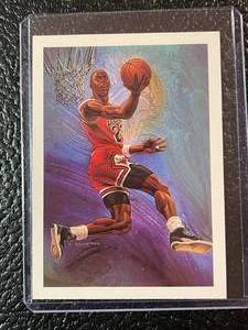 lot 78 image: 1990 NBA Hoops Michael Jordan Card #358