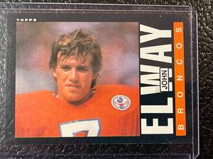 lot 82 image: 1985 Topps John Elway 2nd Year Card #238