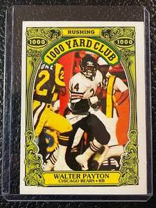 lot 83 image: 1986 Topps Walter Payton 1000 Yard Club Card #3