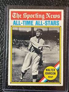 lot 86 image: 1976 Topps Walter Johnson All Time All Star Card #349