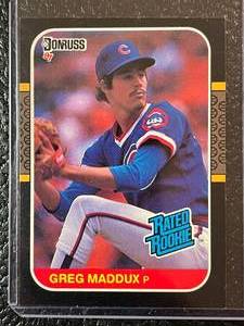 lot 88 image: 1987 Donruss Greg Maddux Rookie Card #36