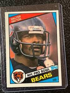 lot 90 image: 1984 Topps Walter Payton Card #228