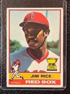 lot 93 image: 1976 Topps Jim Rice Card #340