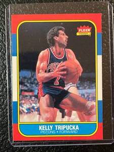 lot 114 image: 1986 Fleer Kelly Tripucka Card #115